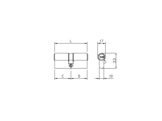 Cilindro r6 doppio profilo cod. 880930409