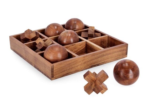 Decorazione tris fortune legno