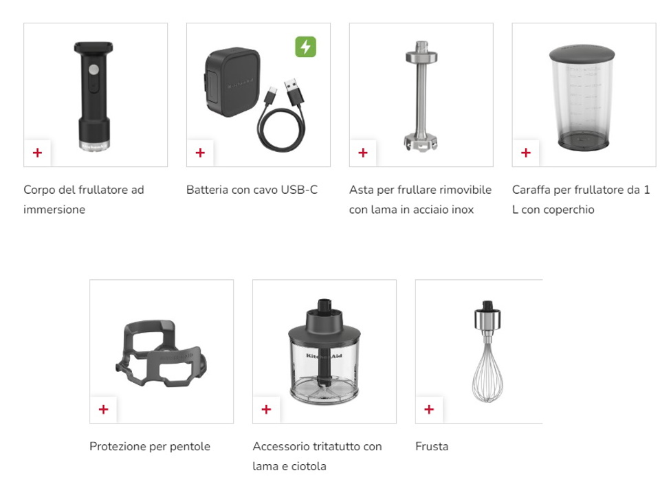KitchenAid - Accessori Per Mixer A Mano Kitchenaid Parti Ricambio