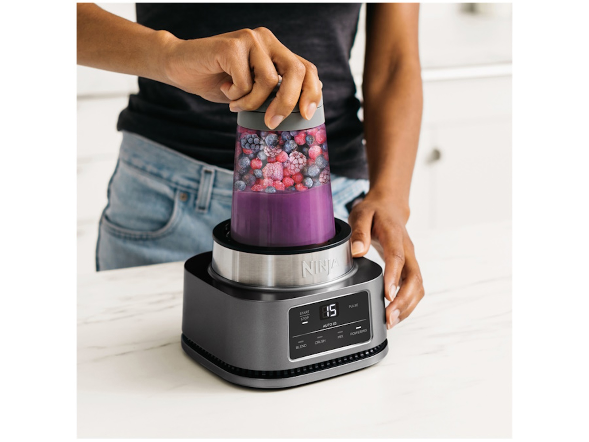 Mini Frullatore Portatile, 350W Mixer per Smoothie 25.000 Giri/min