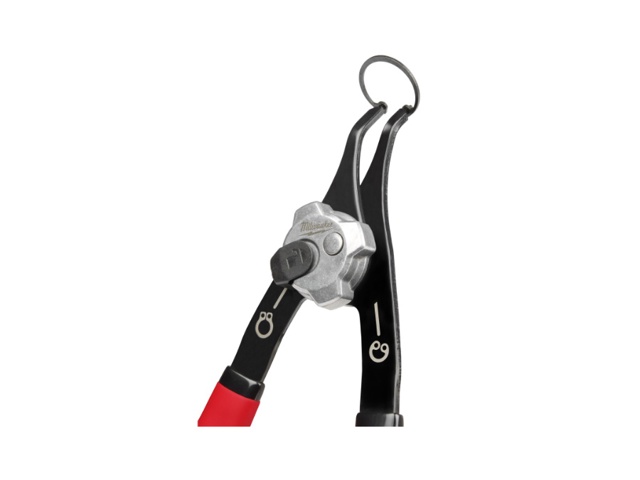 Pinza reversibile per anelli elastici - media diritta 18°