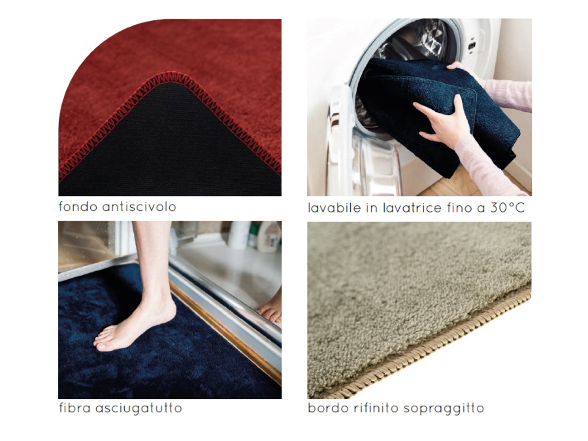 Tappeto Con Bordatura, Vinile Deblon In PVC Antiscivolo E Resistente - Foto 6