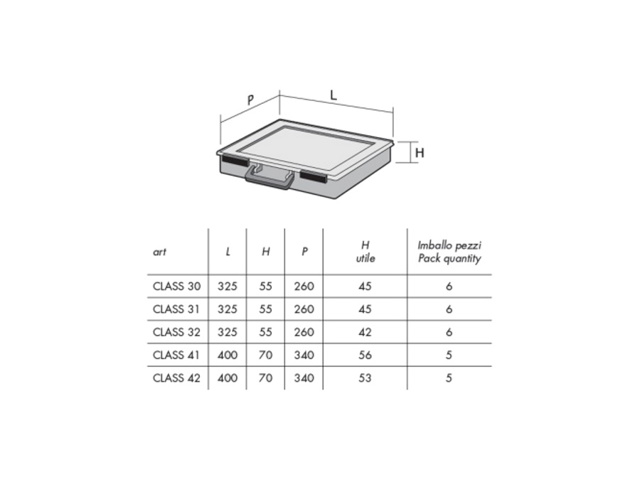 Organizer class 30 blu