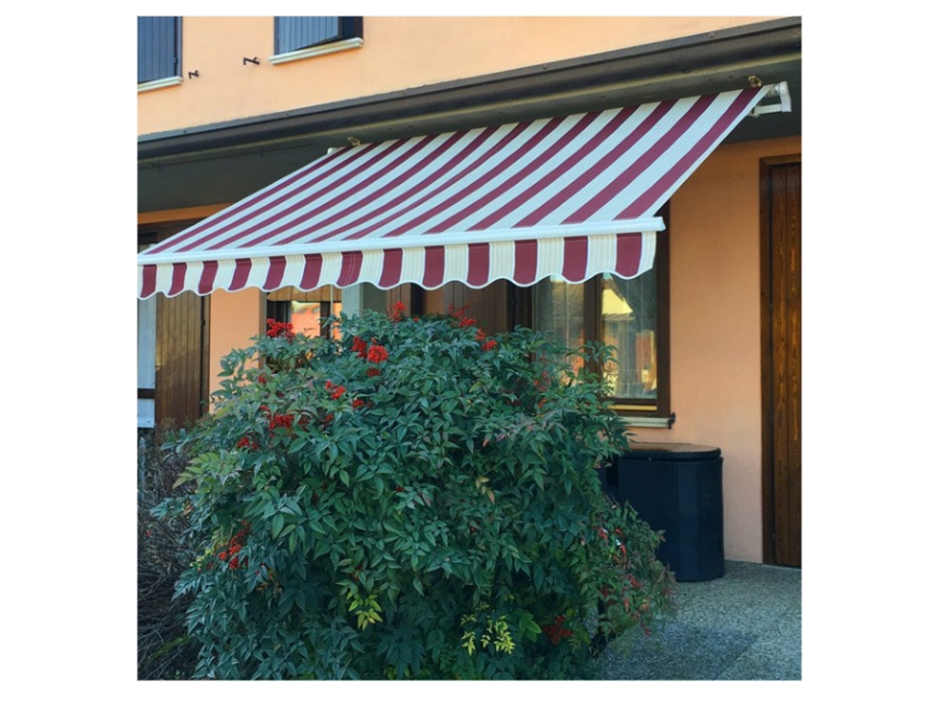 Tenda Da Sole Itaca Avvolgibile Beige - Sporgenza 2,5m E Larghezza 3m, Tessuto Poliestere 280g/mq