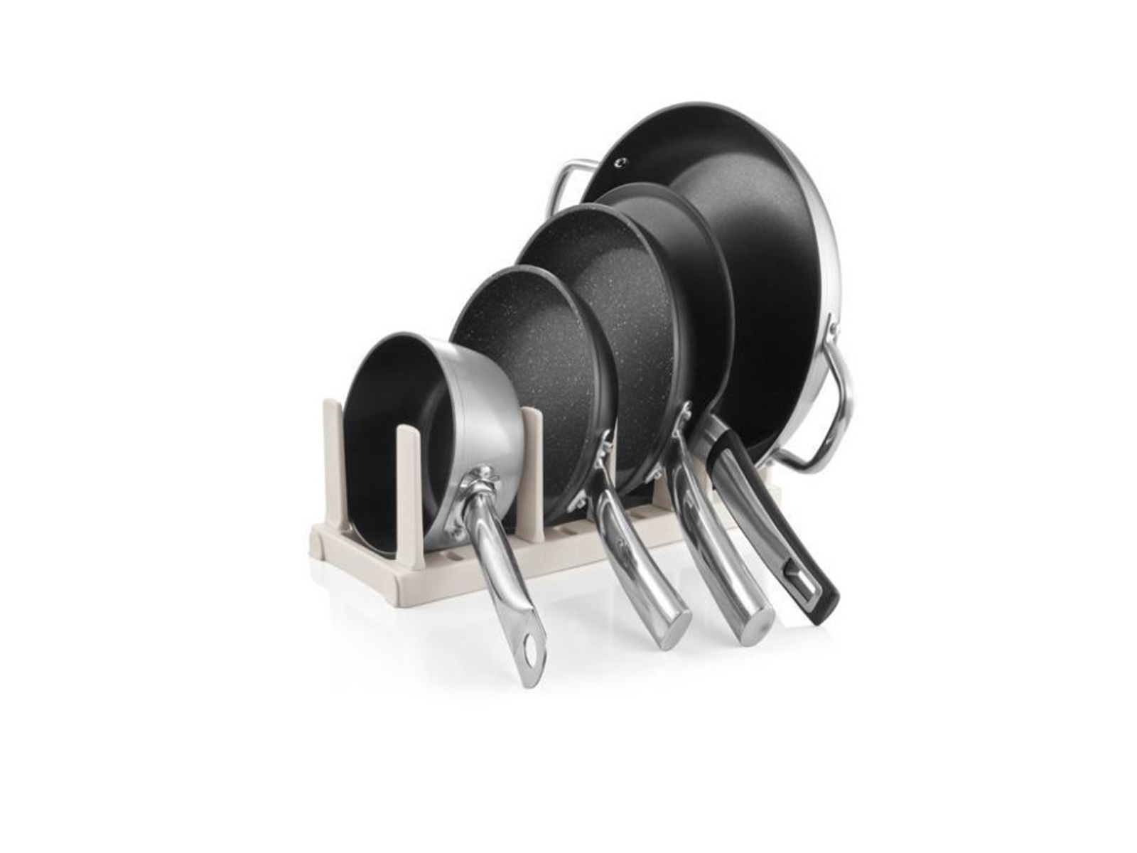 Padelle Antiaderenti Induzione Alluminio Set 2 Pz 22-26 cm Rock In Black Tognana