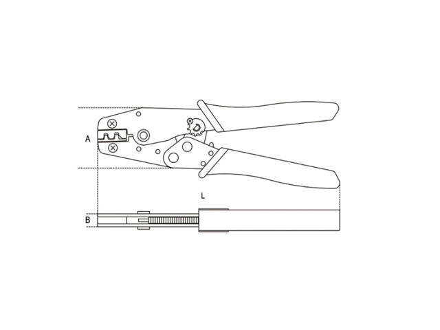 Pinza per capicorda non isolati - art. 1609