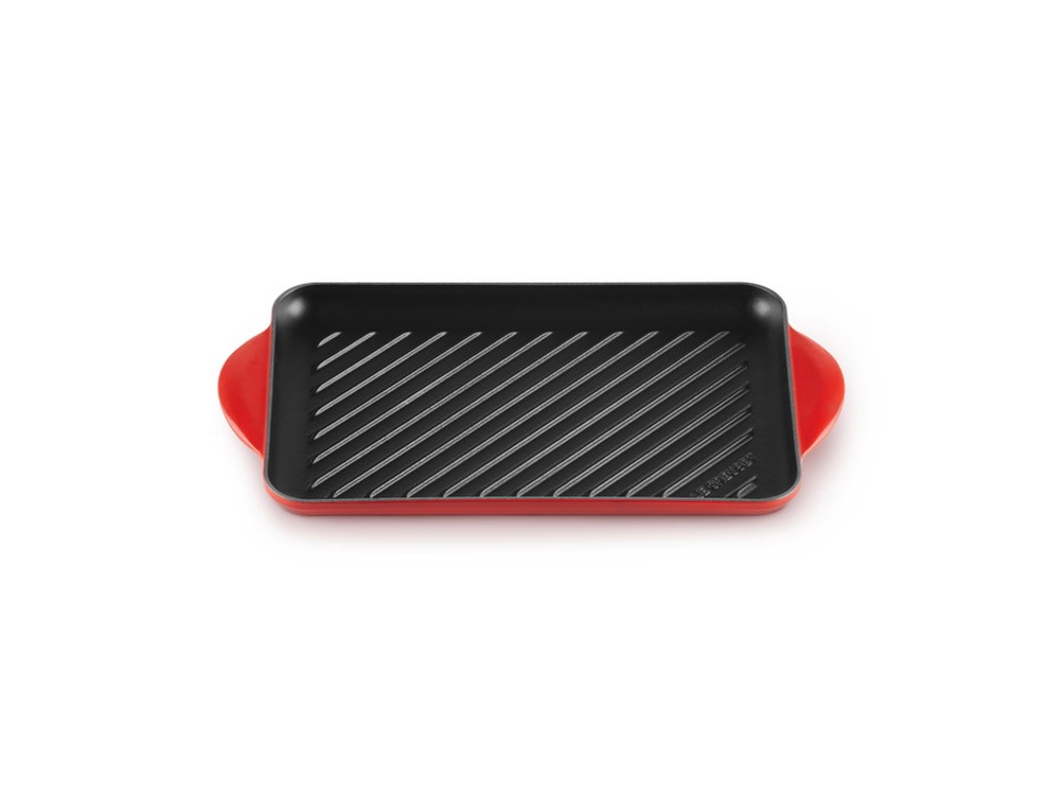 LE CREUSET Padella Per Pizza In Ghisa 32 Cm – Rosso Ciliegia, Adatta A Induzione, Made In France