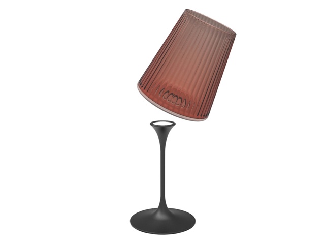 Easy, tumbler per acqua/vino infrangibile in materiale sintetico - flamingo red
