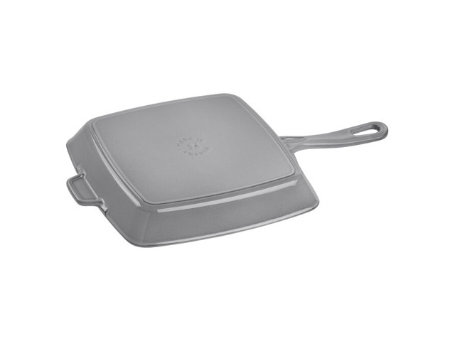 Grill con manico quadrato - 26 cm, grigio grafite
