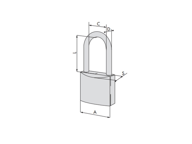 Lucchetto in ottone locking line cod. 21011 30 0