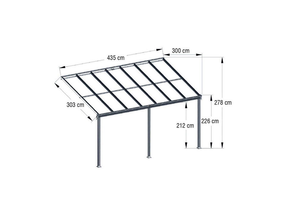 Doubleton - Copertura di ricambio universale per Pergola L-PG080PST, 200 x 205 '' (beige