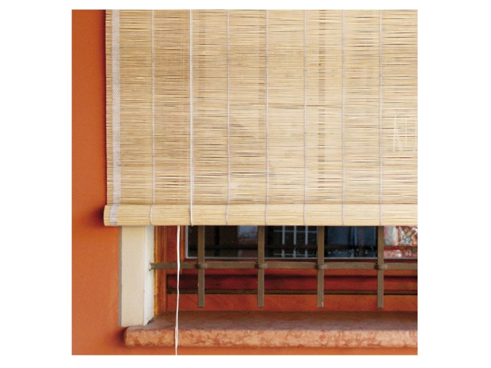 Tapparella Egitto In Listelli Di Bambù Da 20 Mm Circa Ciliegio