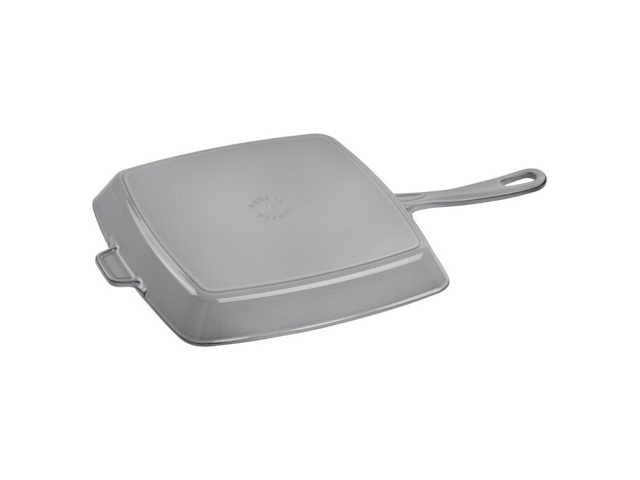 Grill con manico quadrato - 30 cm, grigio grafite