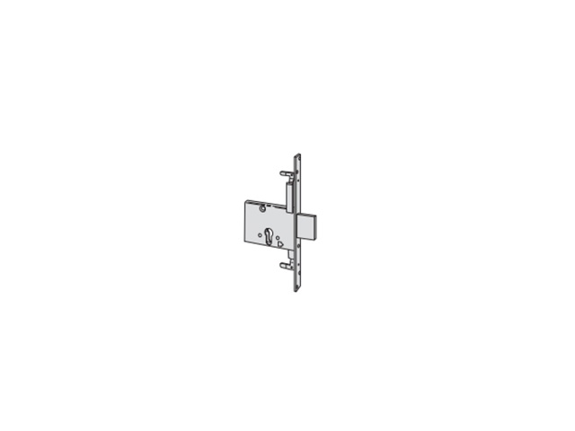 Serratura da infilare a cilindro per porte in legno e ferro cod. 56015 70 0