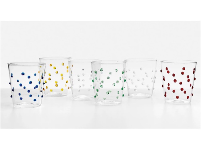 Party, 6 bicchieri colori assortiti - 45 cl